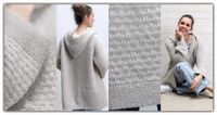 Strickanleitung Long-Cardigan mit Kapuze aus INEINKLANG & Extraklasse von Atelier Zitron